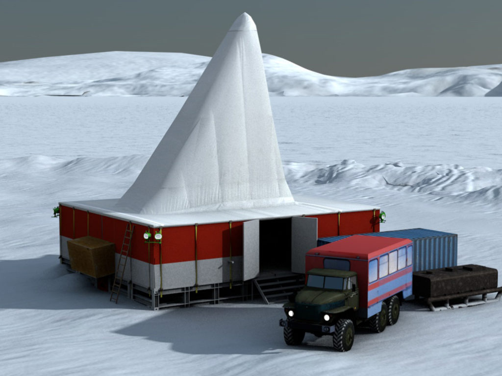 3D Darstellung der Bohrstation für Seebohrungen