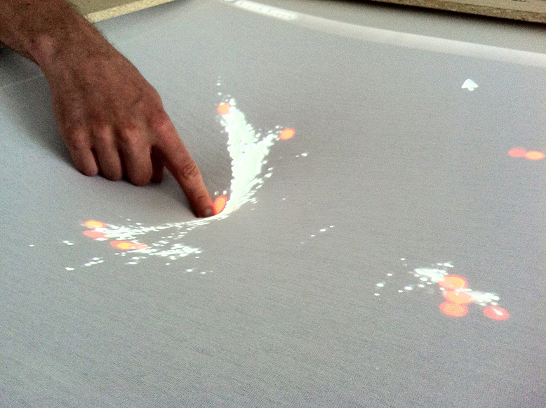 Erste Tests mit den Partikeln