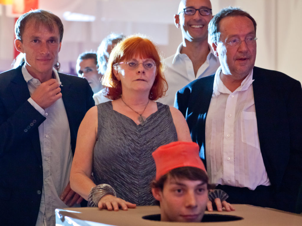 Quiz der Lehrenden mit studentischem „Buzzer“ …