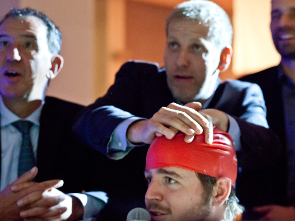 Quiz der Lehrenden mit studentischem „Buzzer“ …