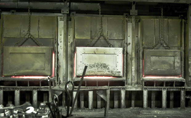 Impression der Exkursion in eine Metallschmiede