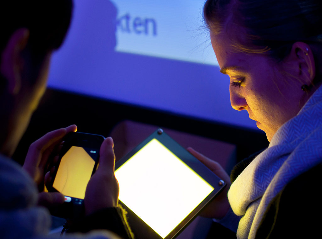 So sehen also OLED-Leuchten aus