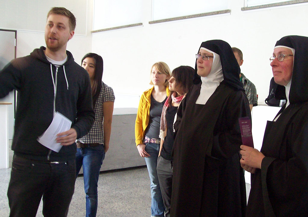 Präsentation der Konzepte mit den Schwestern des Karmel