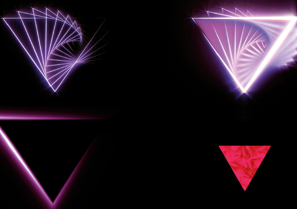 with pink light animation