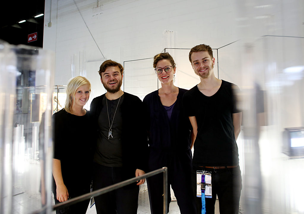Das Team der KISD: Christoph Claus, Simone Fahrenhorst, Anne Poggenpohl und Mario Frank (Nicht auf dem Bild: Ann-Kristin Zoppe) (Bild: Yvonne Klasen/ FH Köln)