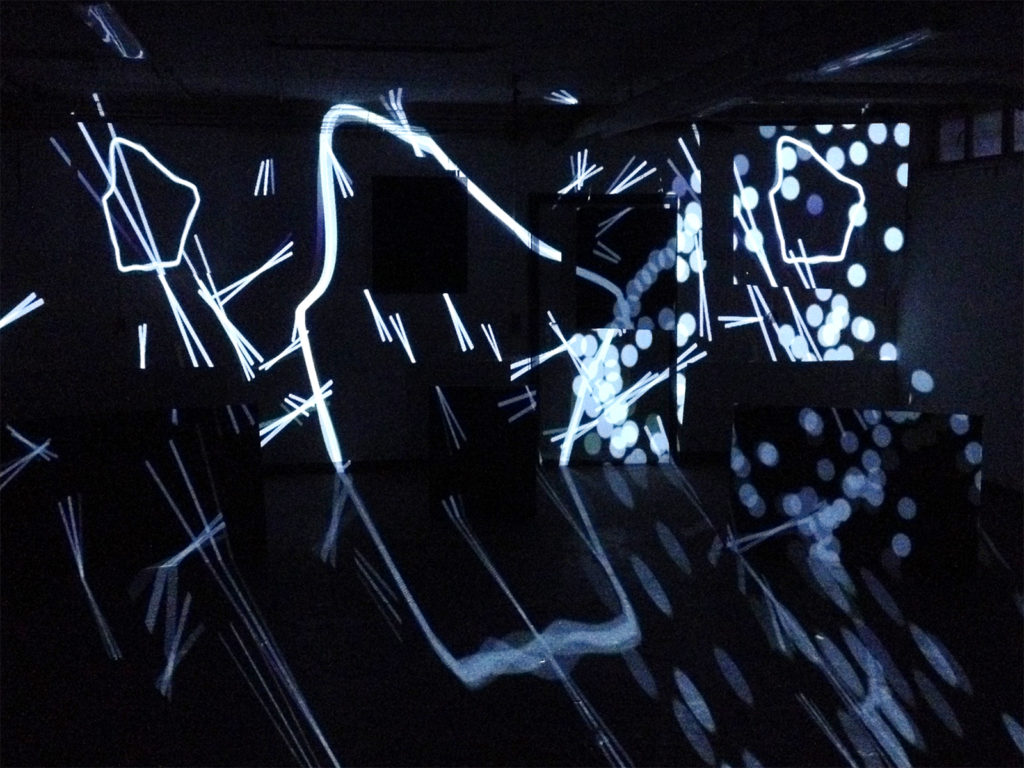 Daniel Schaller and Tim Schnettker, 7spaces. Audiovisual Installation, 2016. 