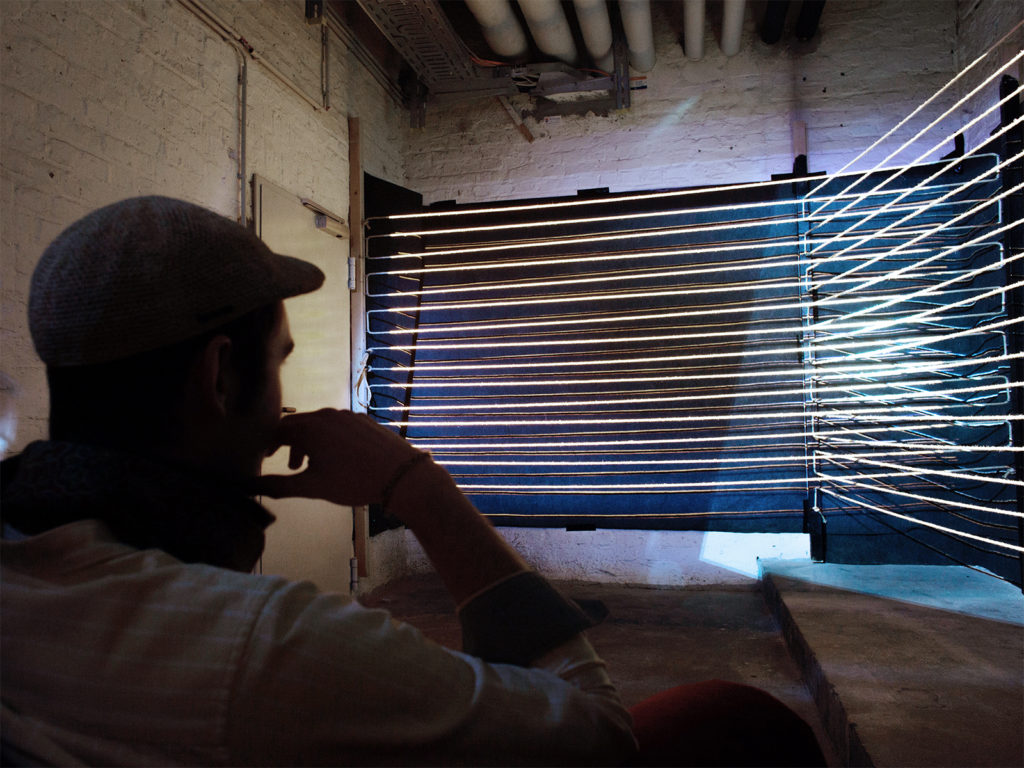 Sebastian Miller and Leonie Spachtholz, Universe of Strings. Audiovisual Installation, 2016.