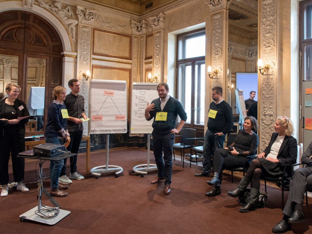 Prästentation der Ergebnisse durch die Arbeitsgruppen