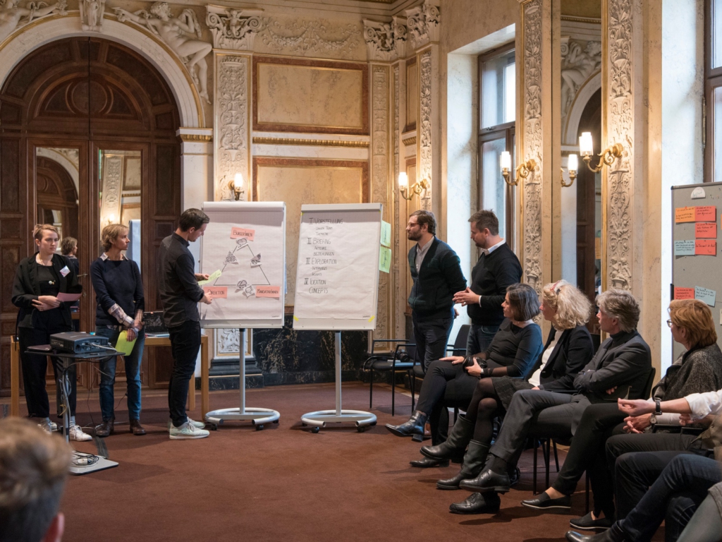 Prästentation der Ergebnisse durch die Arbeitsgruppen