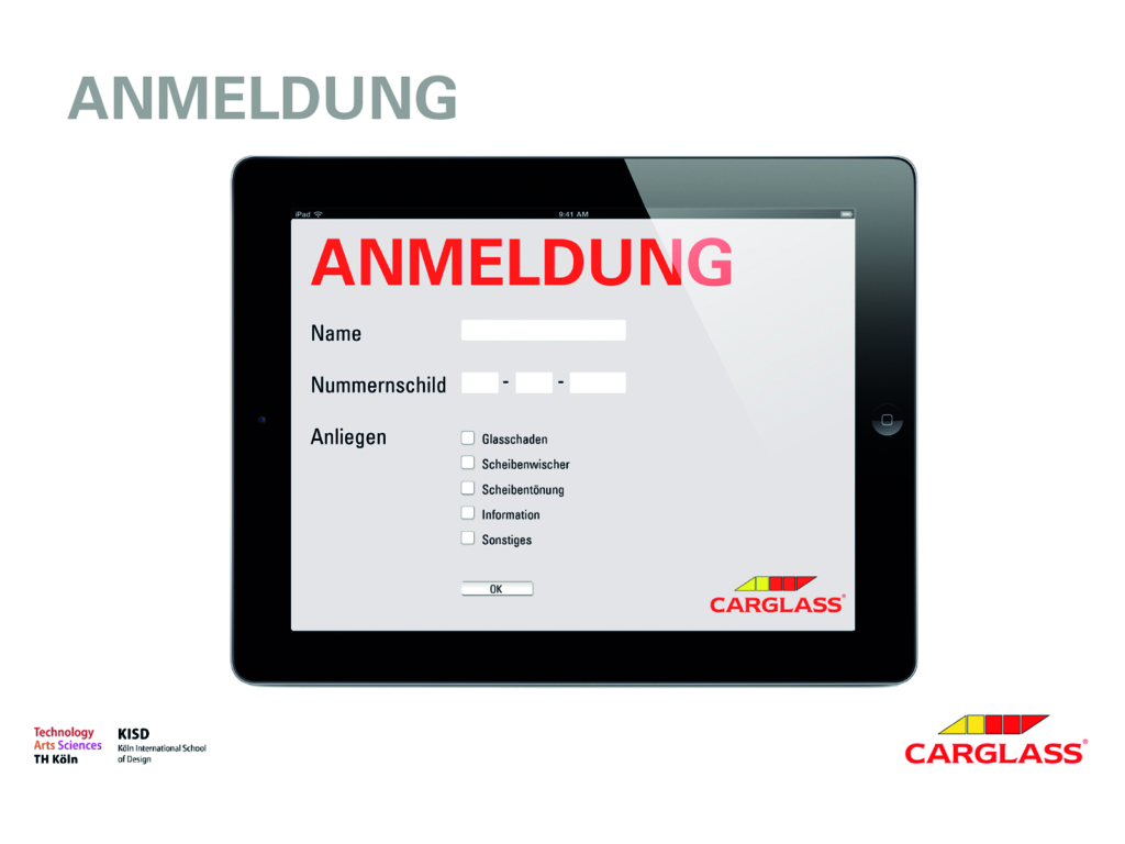 Control system with registration tool