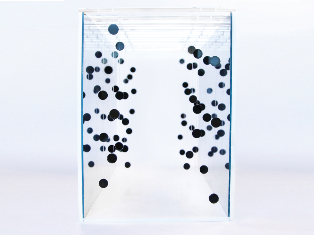 Front view “Time as a Social Construct ” Media Installation Scale Model