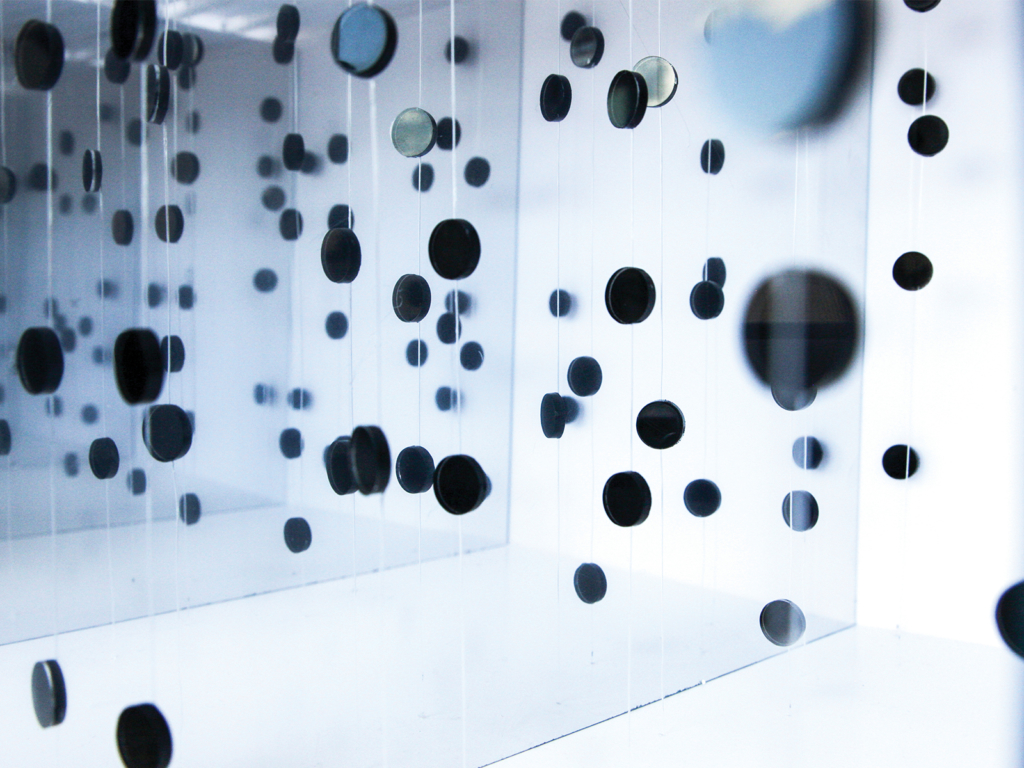 Inside side view “Time as a Social Construct ” Media Installation Scale Model