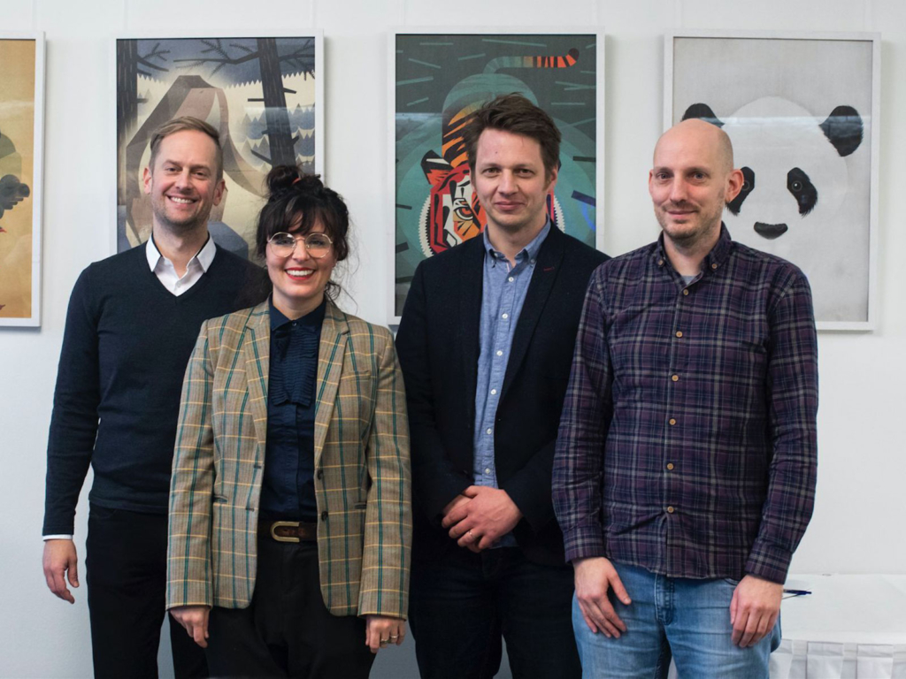 From left to right: Prof. Zabel, Prof. Juric, Prof. Böhmer, Prof. Scherffig