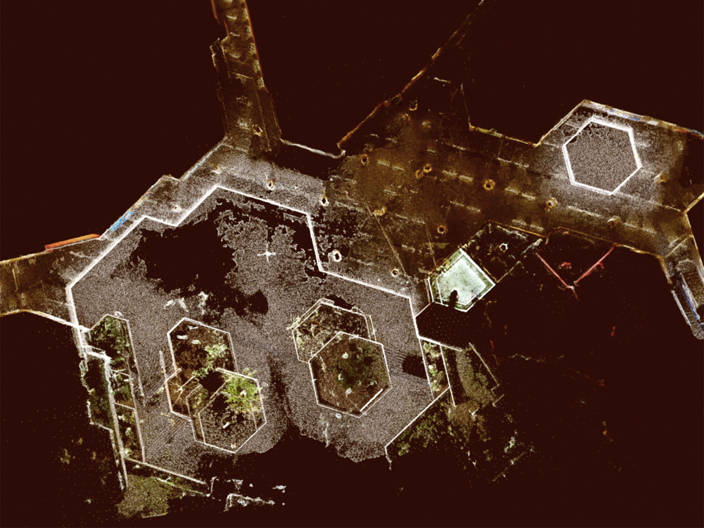 Tamara Bertran, Marco Bodenstein, Claus Daniel Herrmann, Point Cloud Ebertplatz,
2019