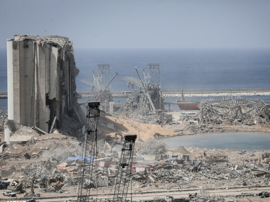 Damage after the Beirut explosion, 2020, Photo: Mahdi Shojaeian