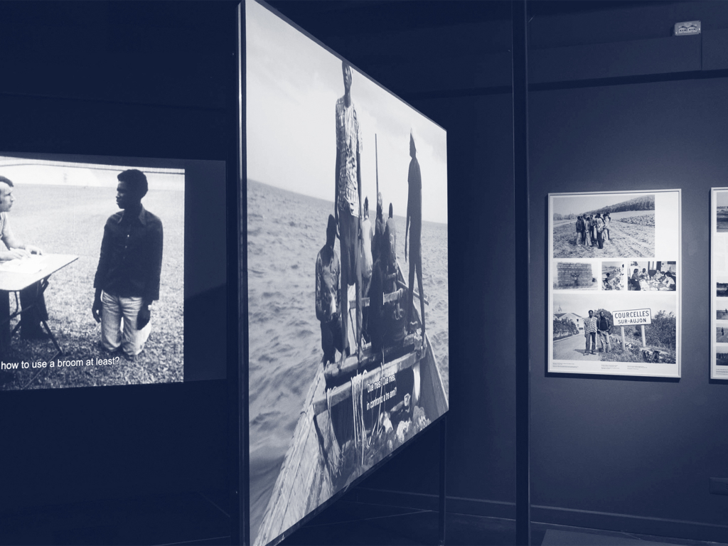 Raphaël Grisey & Bouba Touré, Sowing Somankidi Coura – A Generative Archive, 2017, installation view