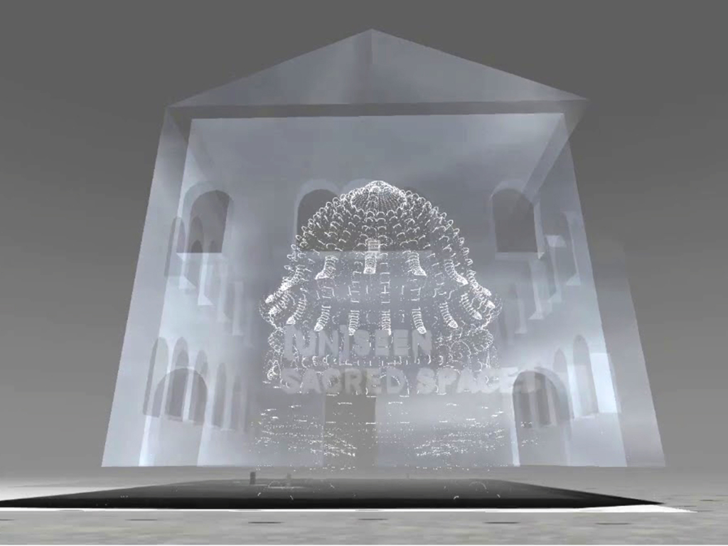 Asma Aiad, (Un)seen Sacred Spaces, 2020, video still, 3D Environment: Asma Aiad, Visualisierung: Rebecca Merlic