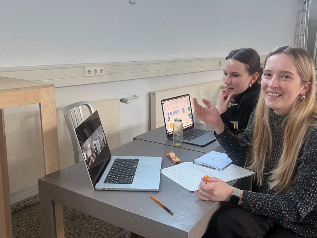 Students working together remotely