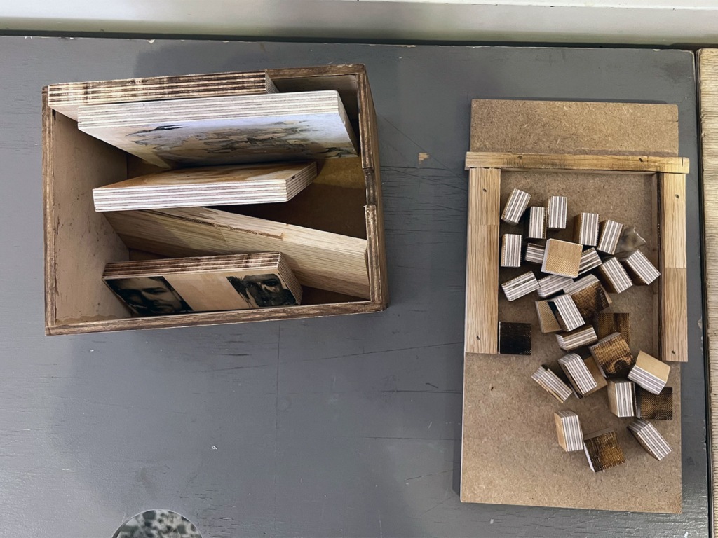 Exhibition at KISD: Face recognition puzzle by Gulsah Tuana Demir, Dajana, Elvira Velde, Jood Khayal