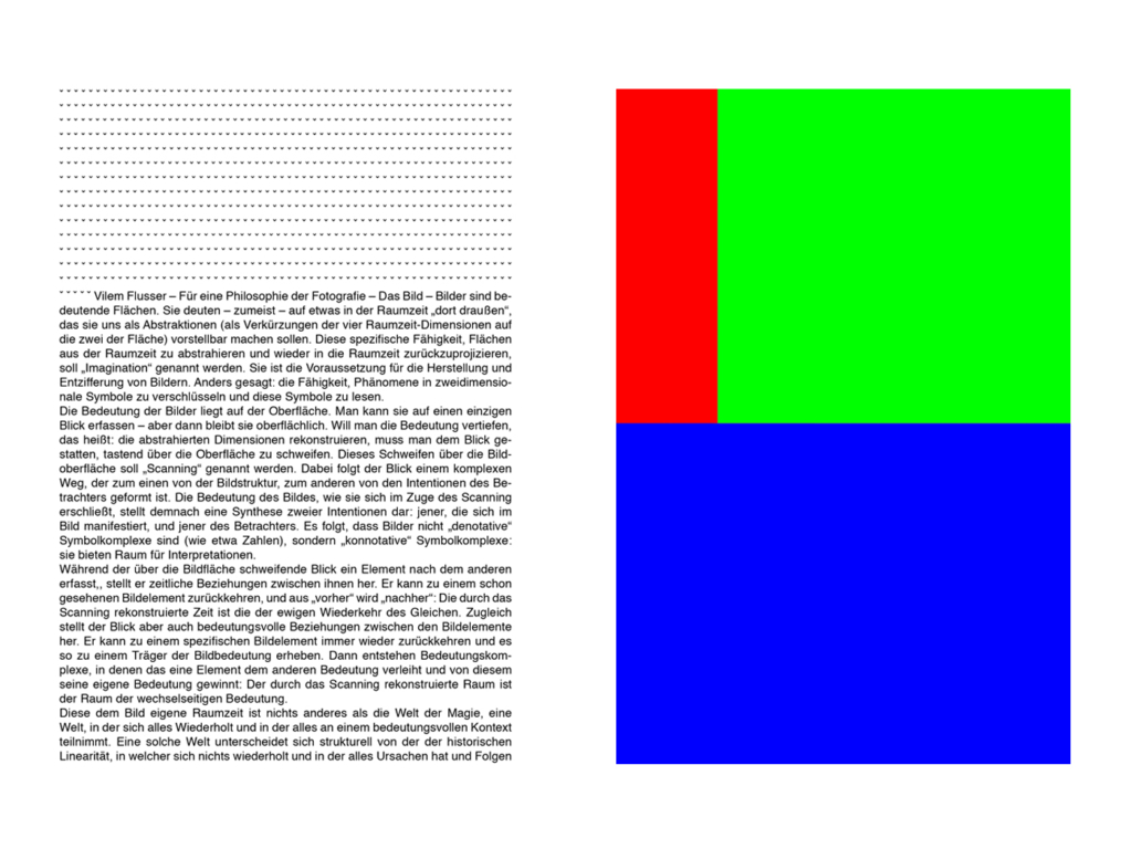 Text + Image. Code und Bild „Blau+Flusser.bmp“, 2016.