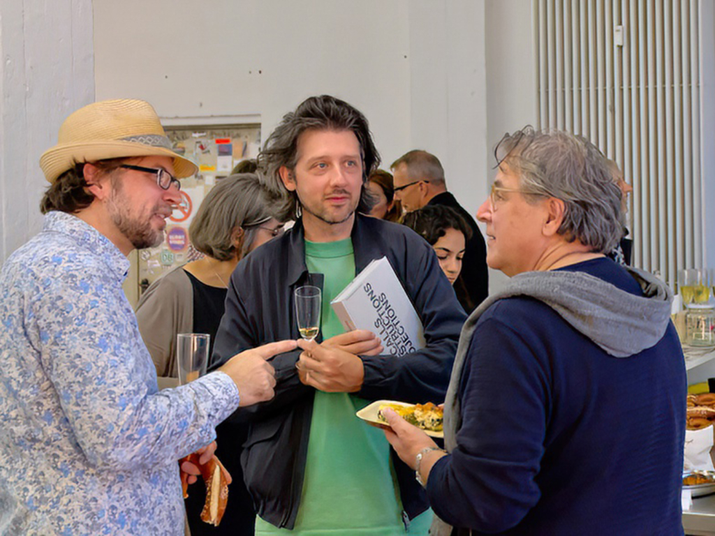 from left to right: Prof. Stefan Neudecker, Design by Technology, Folkwang Universität der Künste, Essen / Prof. Sebastian Goldschmidtböing, Design, Industries and Technologies, TH Köln / Prof. Matthias Karch, Institute of Media and Design, TU Braunschweig